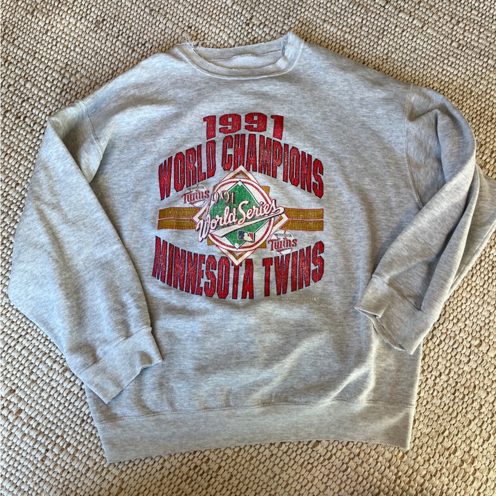 Vintage Minnesota Twins 1991 World Series Crewneck Size Extra Large